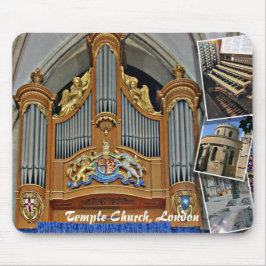 Tempel-Kirche, Pfeifenorgel Londons, England Mousepad