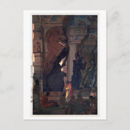 Tempel Meenakshi in Madurai, Hiroshi Yoshida Postkarte