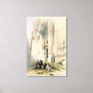 Tempel nannte EL Khasne, PETRA am 7. März 1839 pl Leinwanddruck