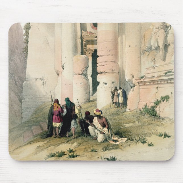 Tempel nannte EL Khasne, PETRA am 7. März 1839 pl Mousepad (Vorne)