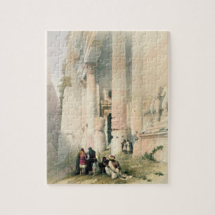 Tempel nannte EL Khasne, PETRA am 7. März 1839 pl Puzzle