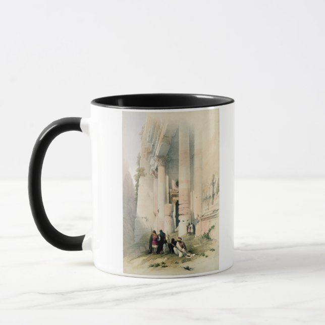 Tempel nannte EL Khasne, PETRA am 7. März 1839 pl Tasse (Links)