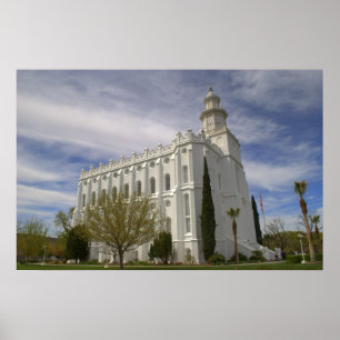 Tempel St George, Utah LDS Poster