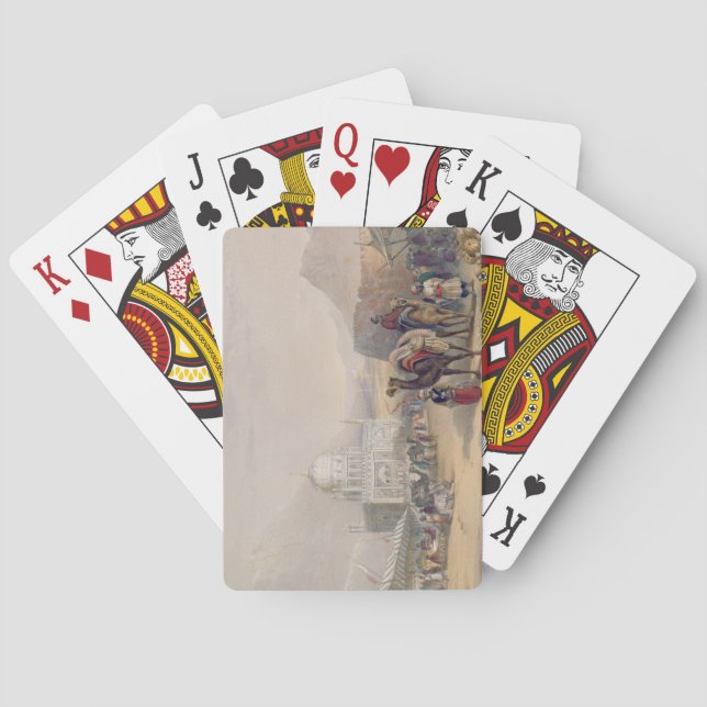 Tempel von 'Ahmed Shauh', König von Afghanistan, K Spielkarten (Rückseite)