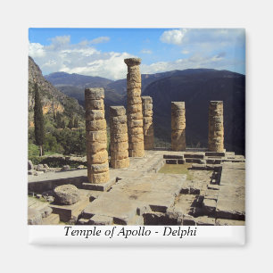 Tempel von Apollo - Delphi Magnet
