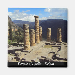 Tempel von Apollo - Delphi Magnet