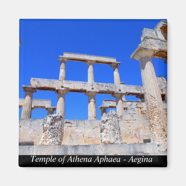 Tempel von Athena Aphaea - Aegina Magnet (Vorne)