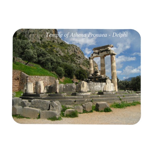 Tempel von Athena Pronaea - Delphi Magnet (Horizontal)