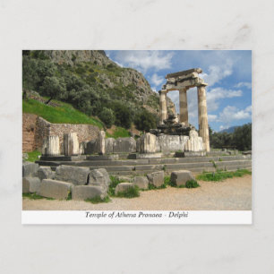 Tempel von Athena Pronaea - Delphi Postkarte