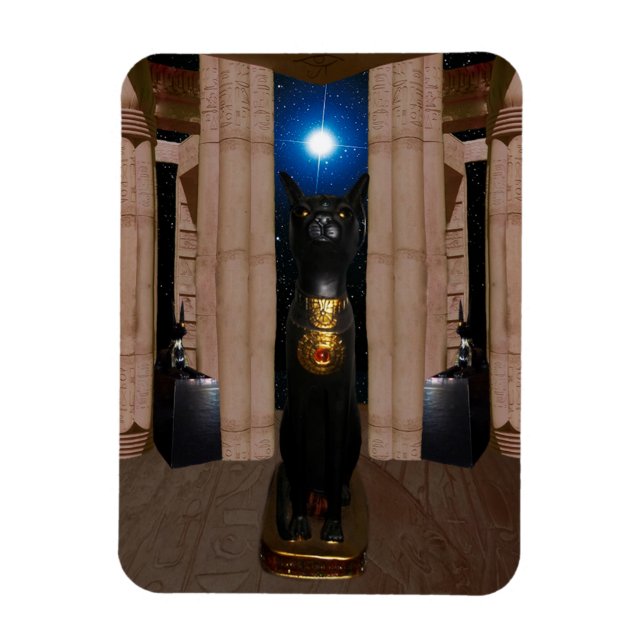 Tempel von Bastet Foto Magnet (Vertikal)