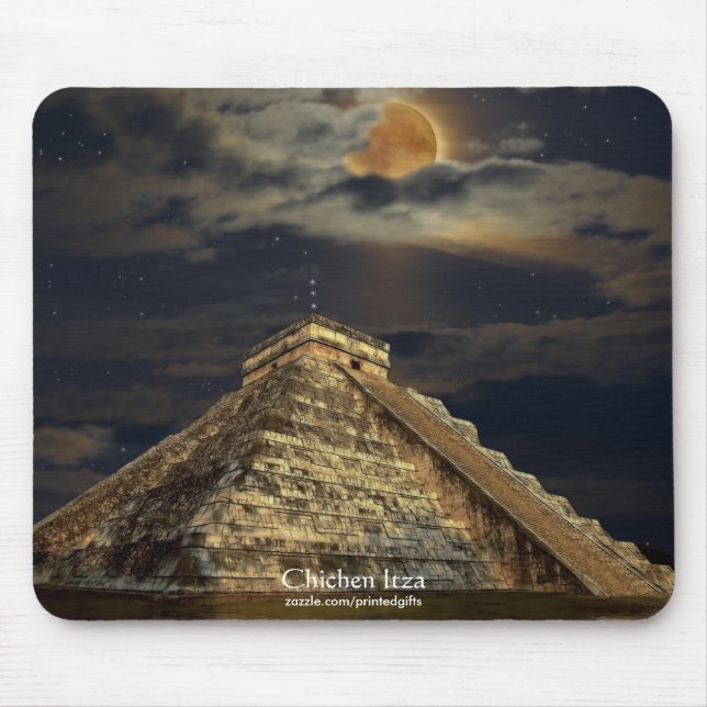 Tempel von Chichen Itza 2012 Mayan Mousepad (Vorne)