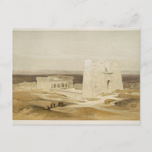 Tempel von Edfu, altes Apollinopolis, oberes Postkarte (Vorderseite)