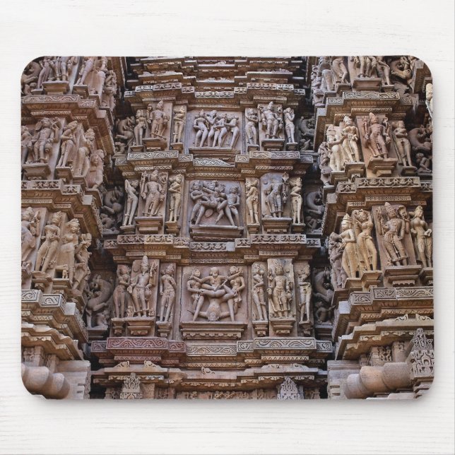Tempel von Khajuraho, Indien Mousepad (Vorne)