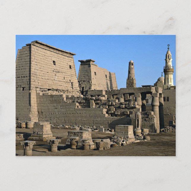Tempel von Luxor, Luxor, Ägypten Wüste Postkarte (Vorderseite)