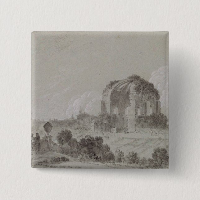 Tempel von Minerva Medici, Rom, 1754 (zeichnend Button (Vorderseite)