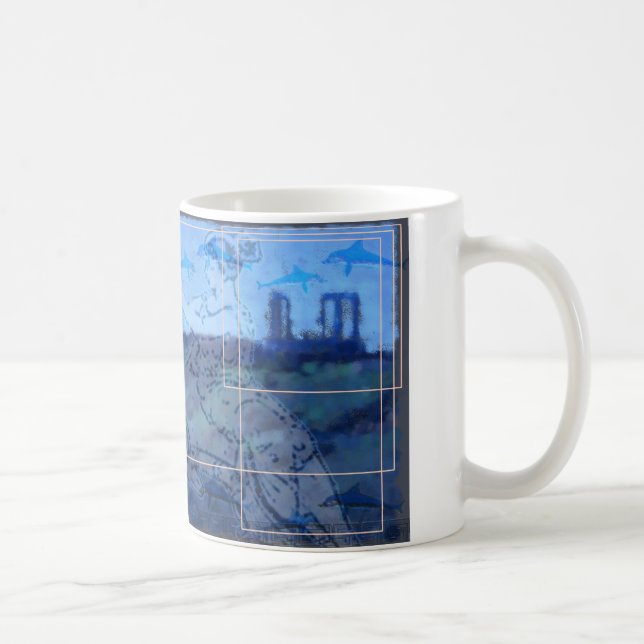 Tempel von Poiseidon bei Sounio Kaffeetasse (Rechts)