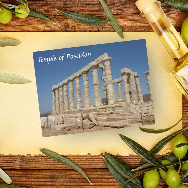 Tempel von Poseidon, Athenes Griechenland Postkarte (Von Creator hochgeladen)