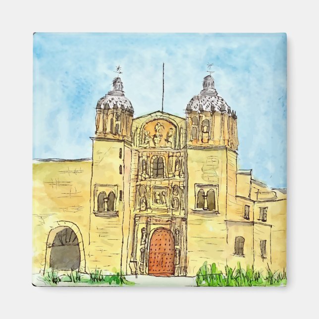 Tempel von Santo Domingo de Guzmán Magnet (Vorne)