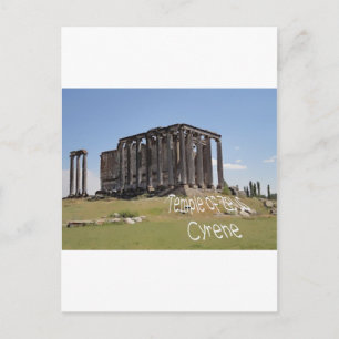 Tempel von Zeus cyrene copy.jpg Postkarte