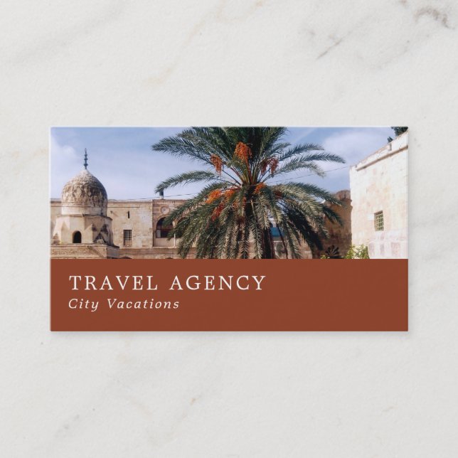 Tempelberg, Jerusalem Agent Business Card Visitenkarte (Vorderseite)