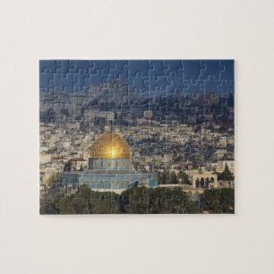 Tempelberg und Felsendom, Morgendämmerung Puzzle