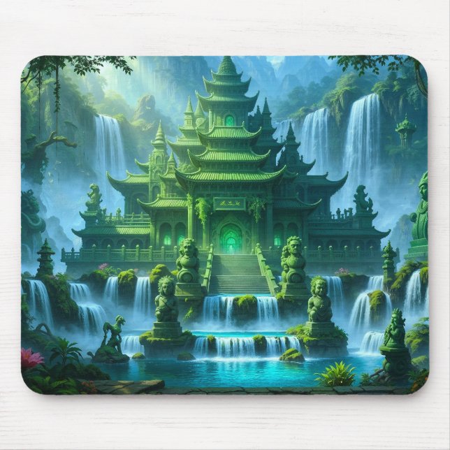Tempelburg des geheimen Jadethrons Mousepad (Vorne)