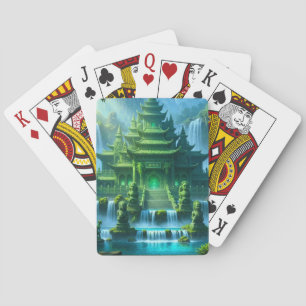 Tempelburg des geheimen Jadethrons Spielkarten