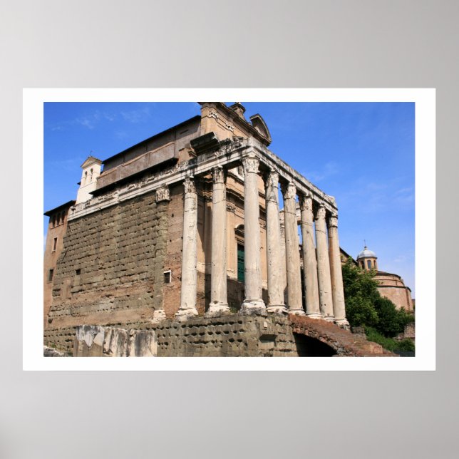 Tempelperspektive Poster (Vorne)