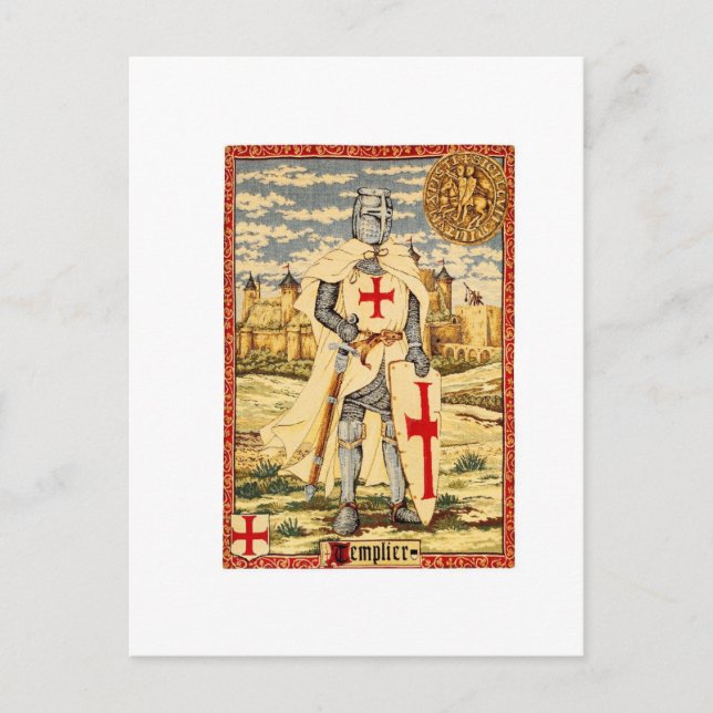 TEMPELRITTER KLASSIKER POSTKARTE (Vorderseite)