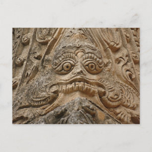 Tempelskulptur Postkarte