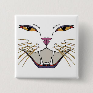 Temperamentvolle Katzenliebhaberin Button