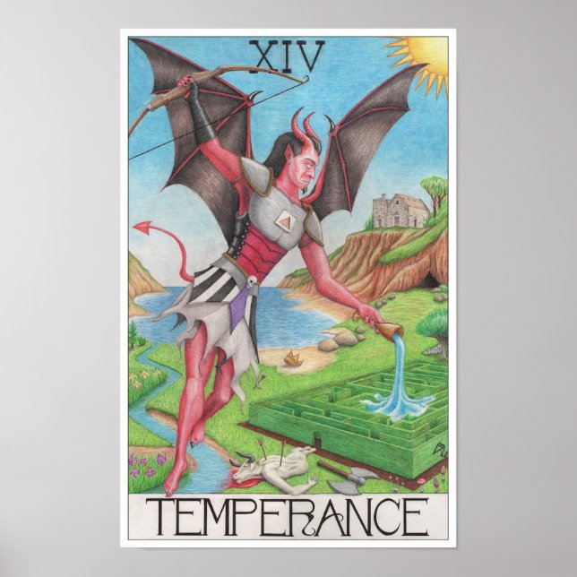 Temperance tarot card poster (Vorne)