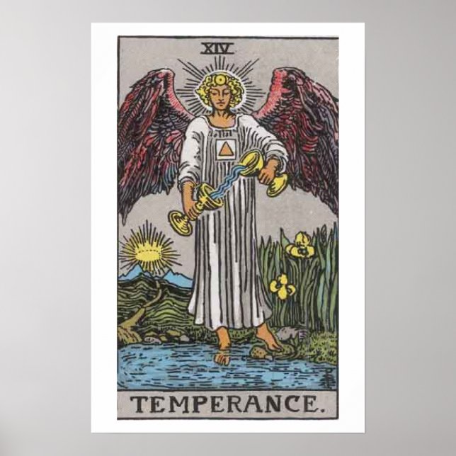 Temperance Tarotkartenposter Poster (Vorne)