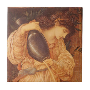 Temperantia von Sir Edward Coley Burne-Jones Fliese