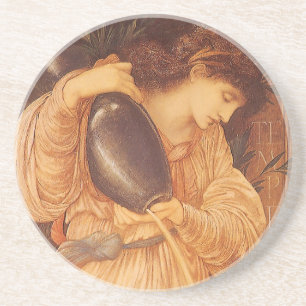 Temperantia von Sir Edward Coley Burne-Jones Getränkeuntersetzer