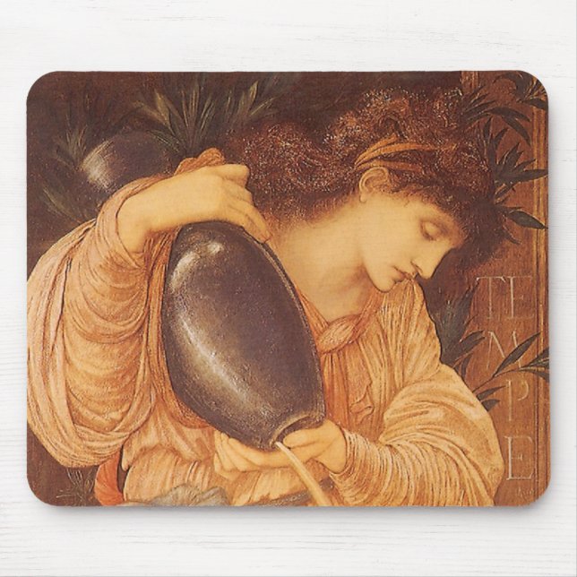 Temperantia von Sir Edward Coley Burne-Jones Mousepad (Vorne)