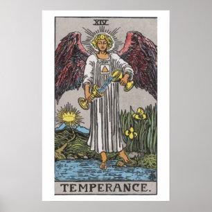 Temperäre Tarot Card Poster