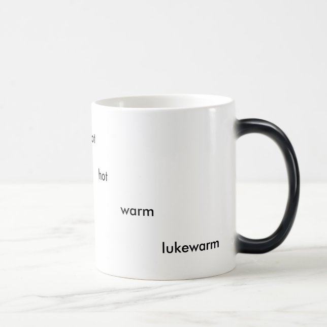 Temperatur-Tasse Verwandlungstasse (Rechts)