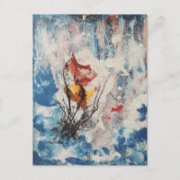 Tempest - Abstrakt von Gene Foltuz Mini Print