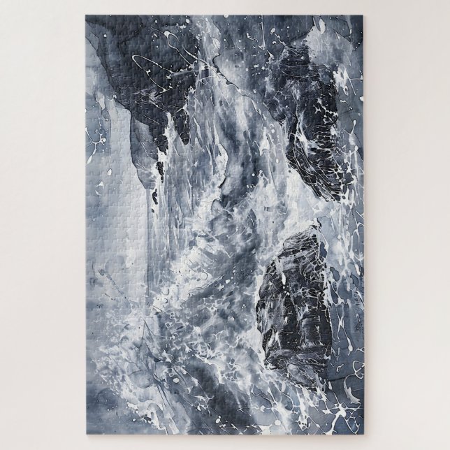 Tempest an der walisischen Küste Puzzle (Vertikal)