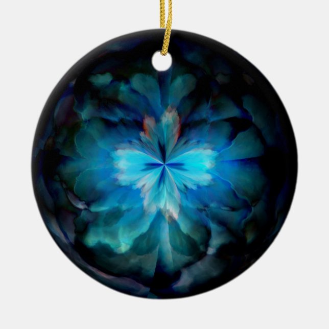 Tempest (blau) keramik ornament (Vorne)