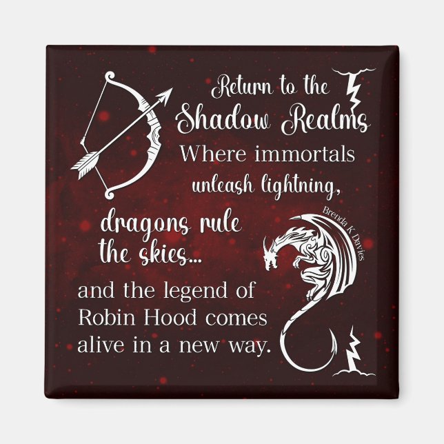 Tempest of Shadows Brenda K Davies Magnet (Vorne)