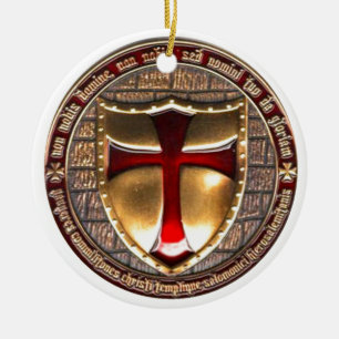 TEMPLAR COIN. KERAMIKORNAMENT