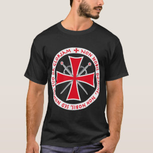 Templar Cross Non Nobis Domine Crusader Knight's T-Shirt