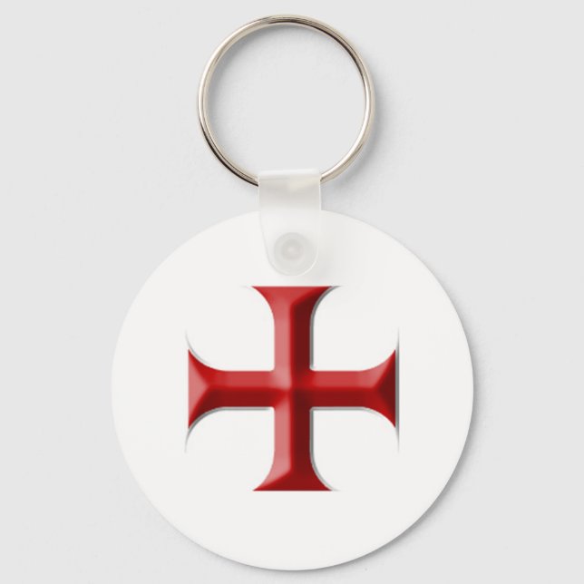Templar Cross Schlüsselanhänger (Vorderseite)