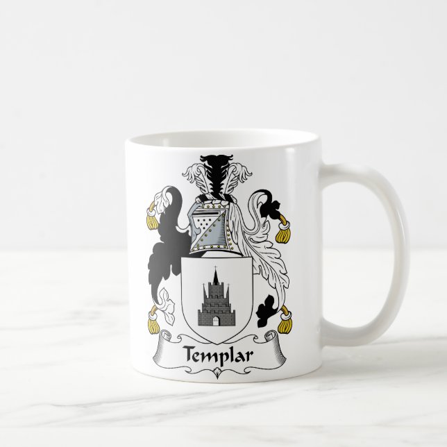Templar Familienwappen Kaffeetasse (Rechts)