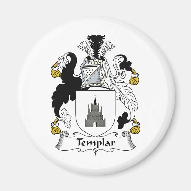 Templar Familienwappen Magnet (Vorne)