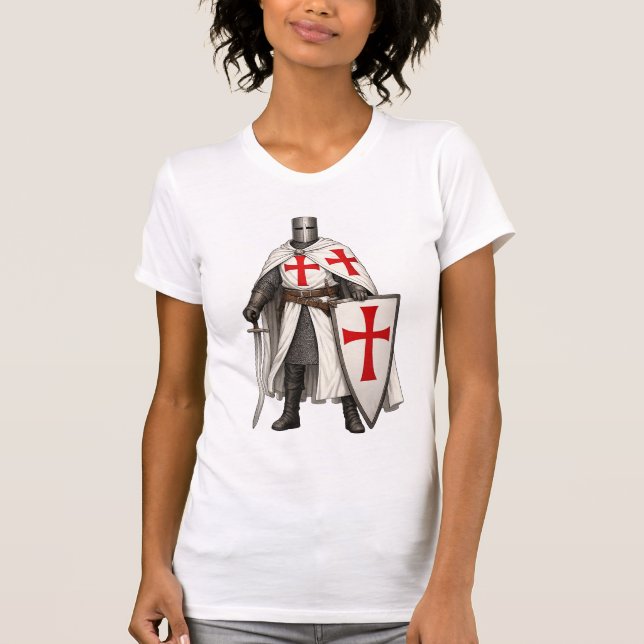 Templar Knight Crusader Women's Tee Shirt (Vorderseite)