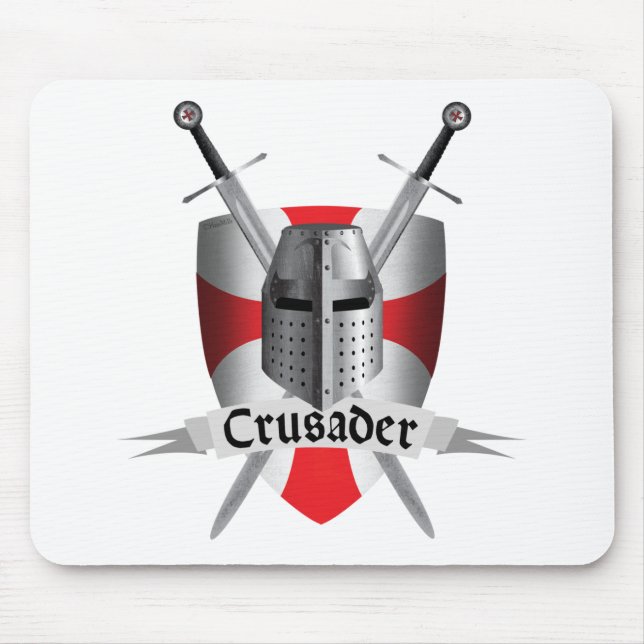 Templar - Kreuzfahrer-Arme Mousepad (Vorne)