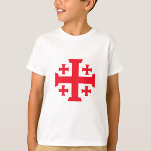 Templar Kreuzritter Jerusalem Kreuz Kinder T-Shirt